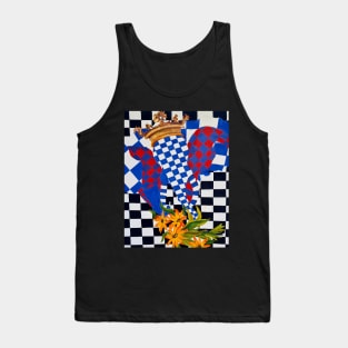 checkered elephant Tank Top